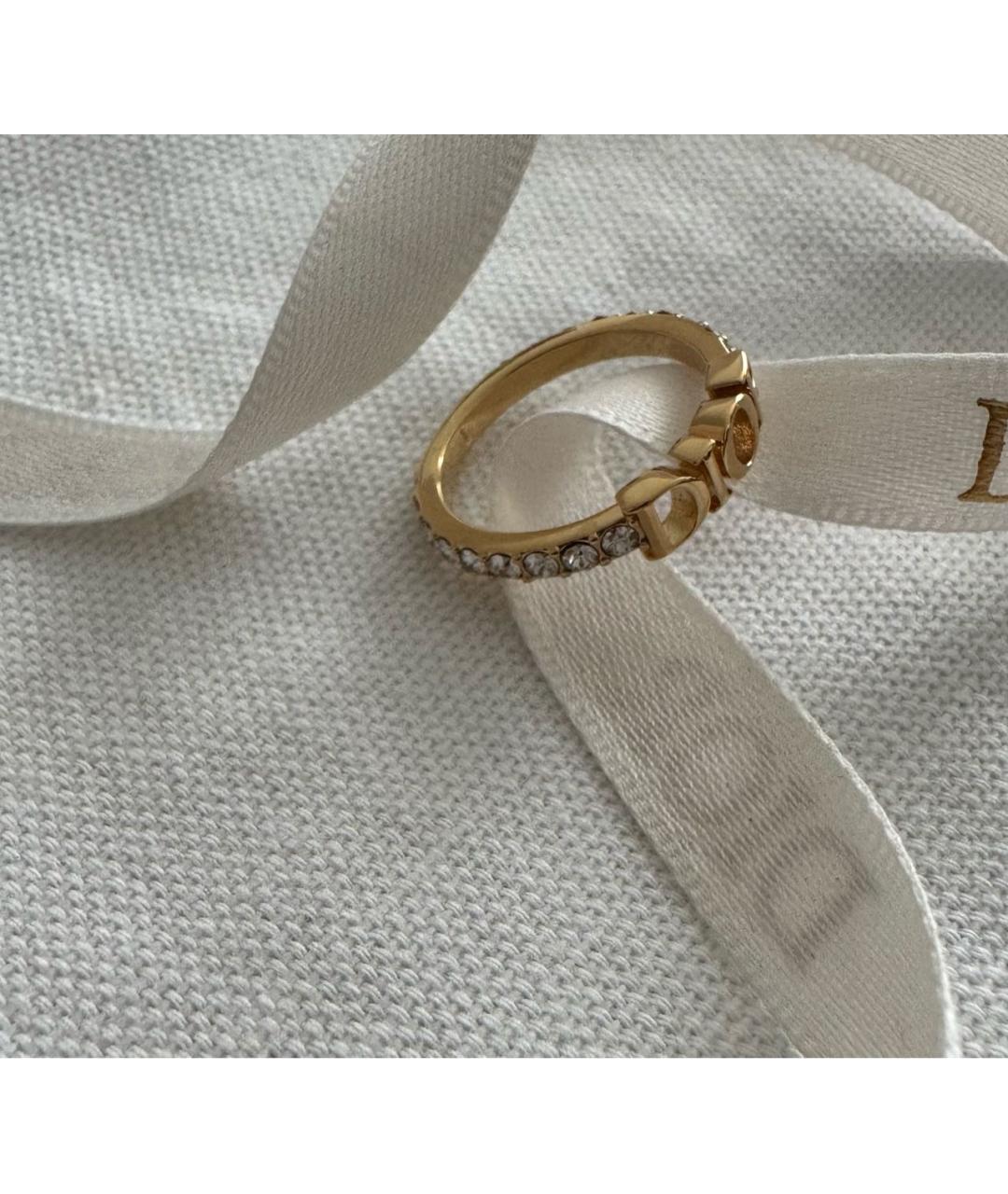 CHRISTIAN DIOR Золотое металлическое кольцо, фото 2