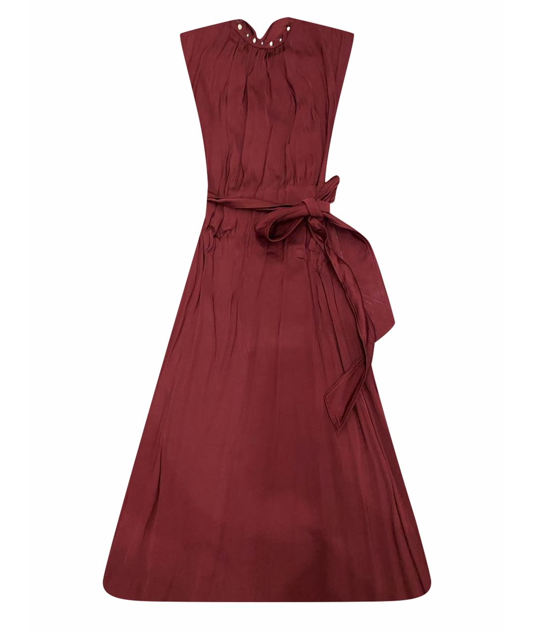 SANDRO Бордовое коктейльное платье, фото 1