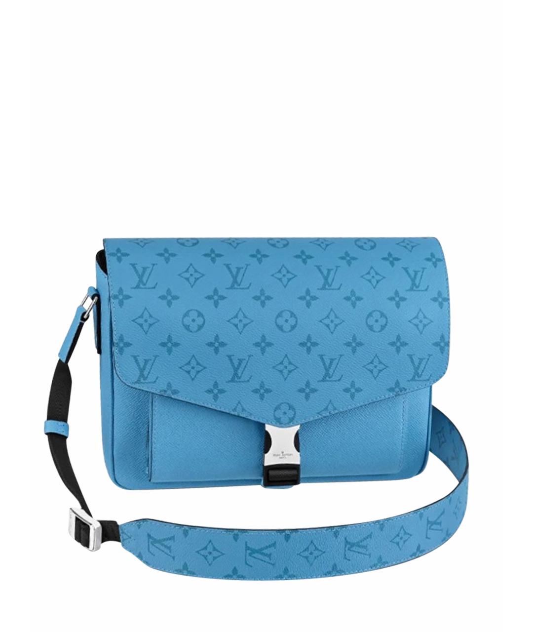 LOUIS VUITTON Синяя поясная сумка, фото 1