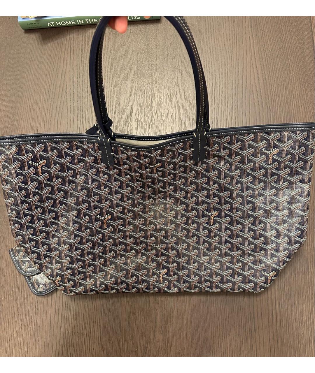 GOYARD Темно-синяя сумка тоут, фото 3