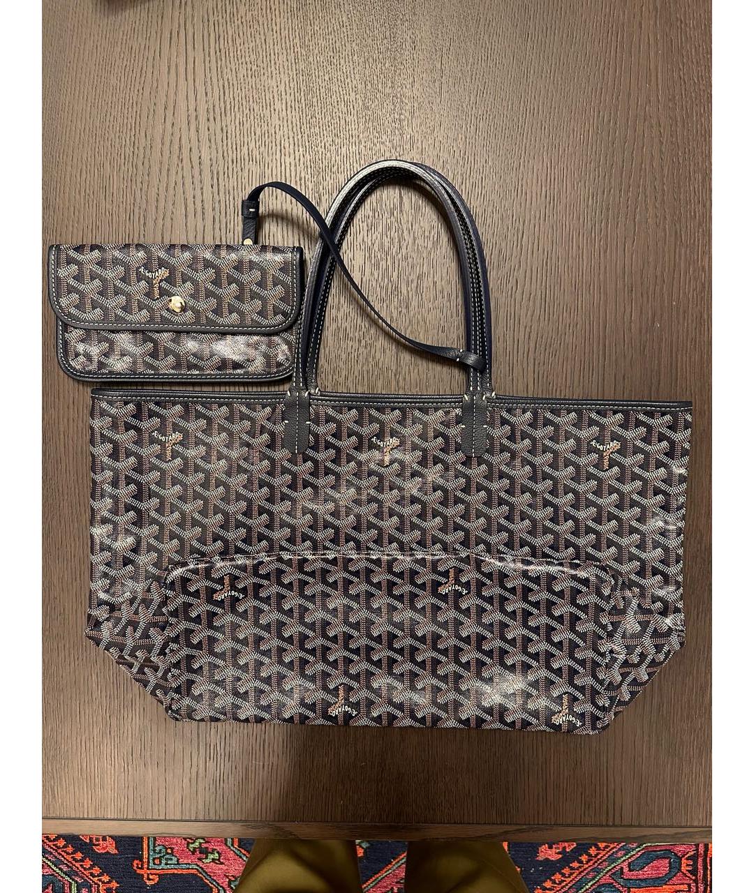 GOYARD Темно-синяя сумка тоут, фото 2