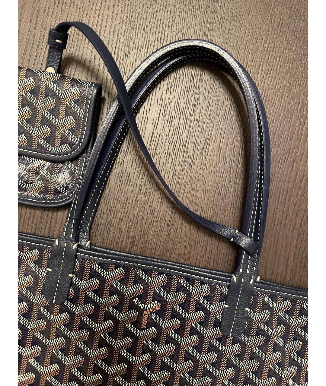 GOYARD Темно-синяя сумка тоут, фото 4