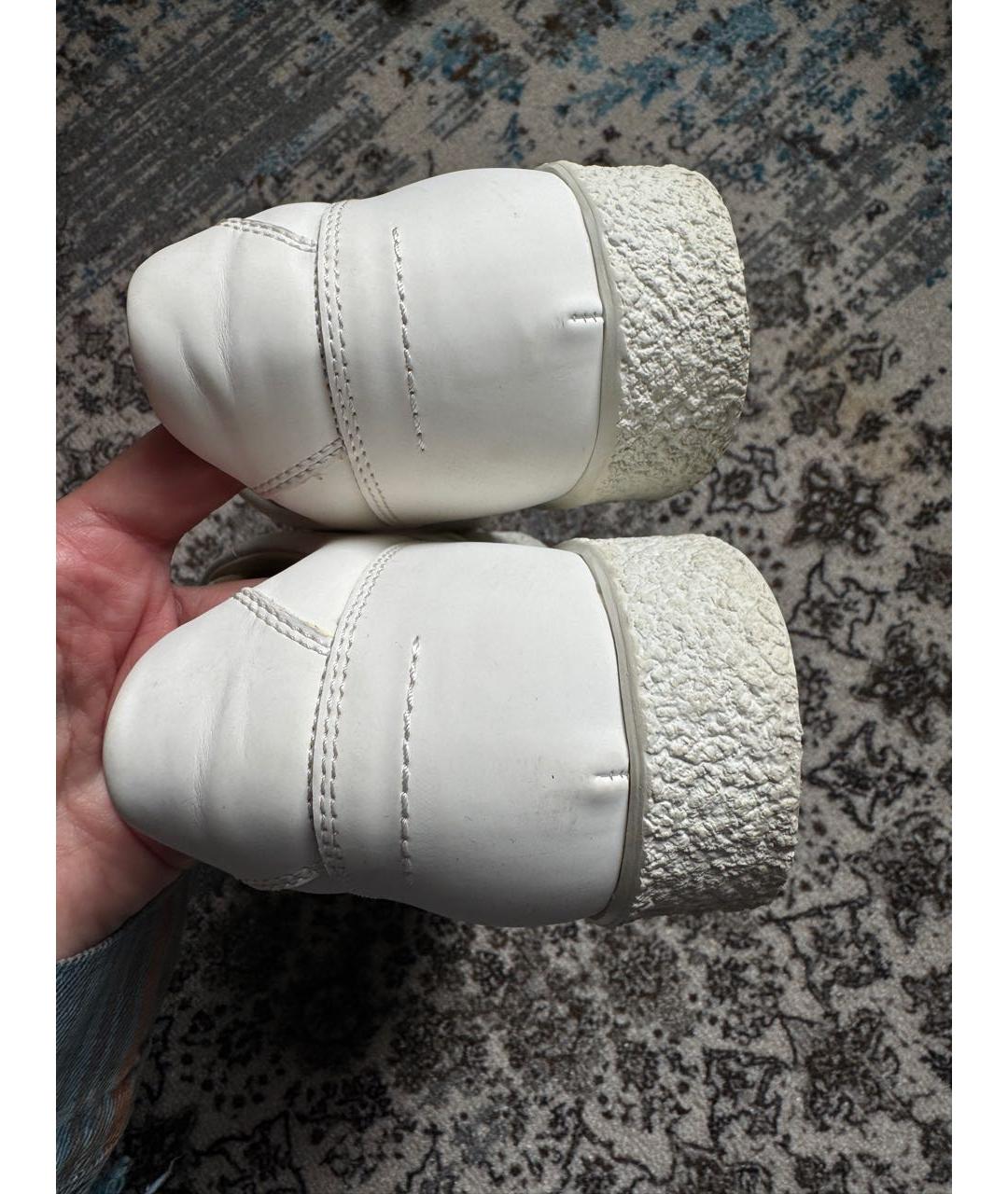 MM6 MAISON MARGIELA Белые кожаные кеды, фото 4