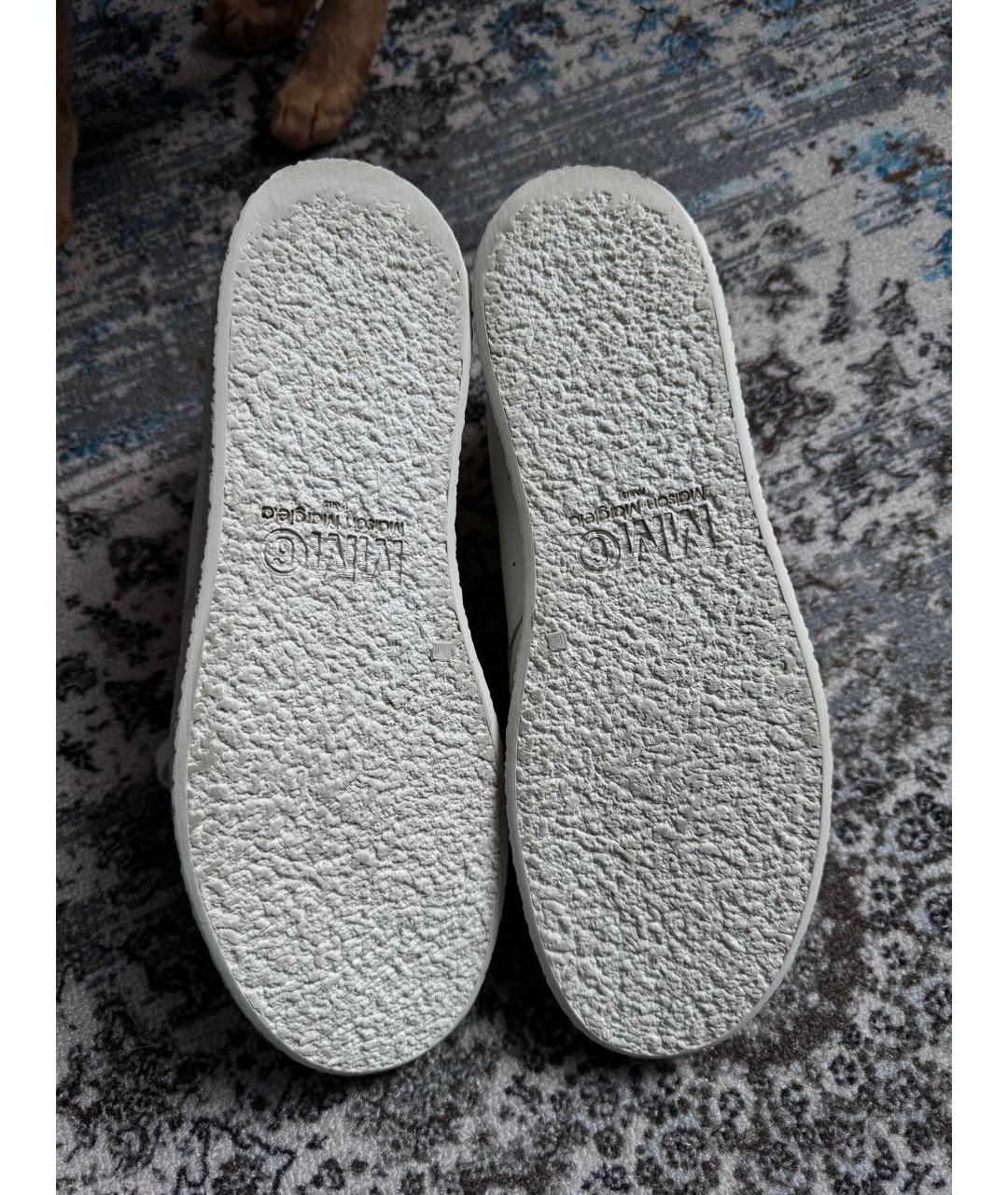 MM6 MAISON MARGIELA Белые кожаные кеды, фото 7