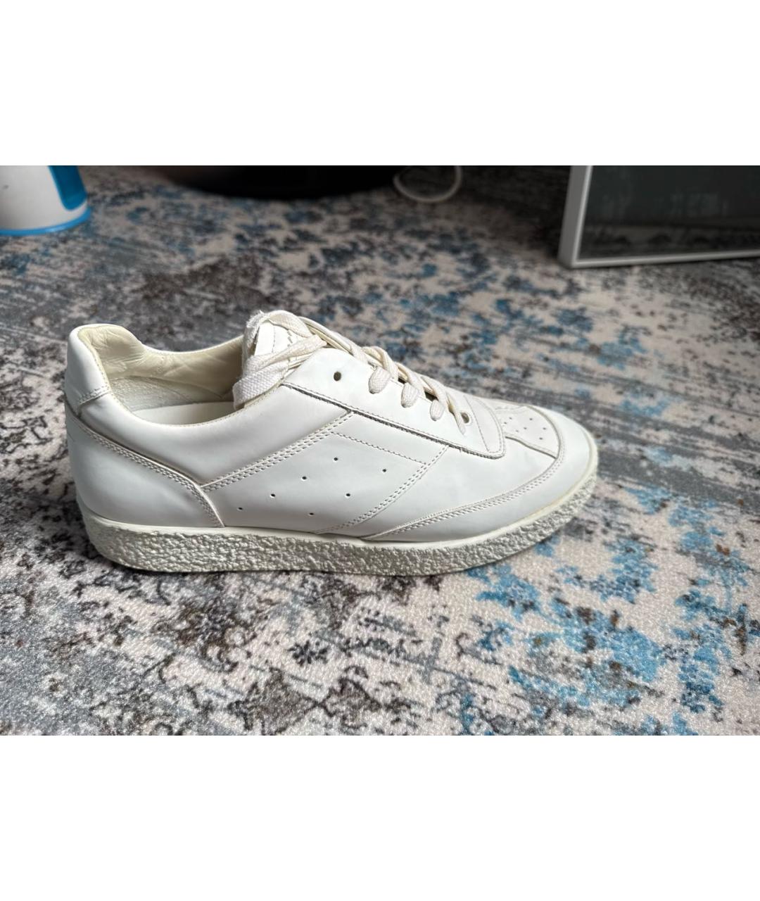 MM6 MAISON MARGIELA Белые кожаные кеды, фото 9