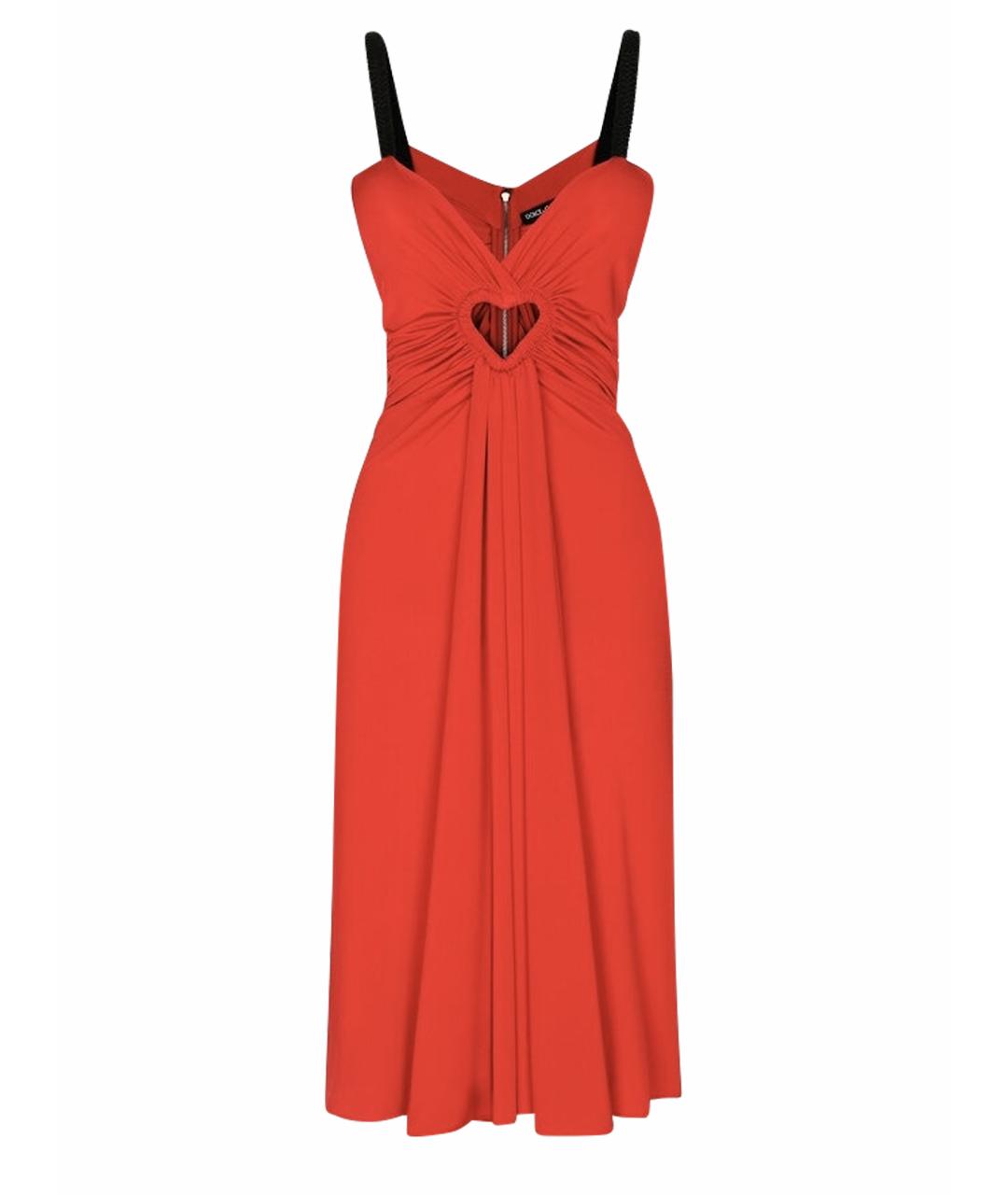 DOLCE&GABBANA Красное коктейльное платье, фото 1