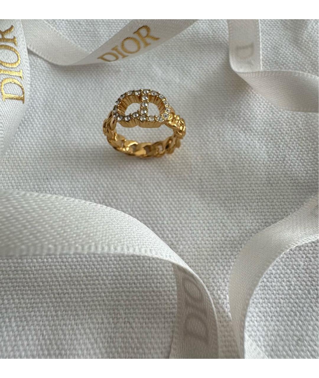 CHRISTIAN DIOR Золотое металлическое кольцо, фото 6