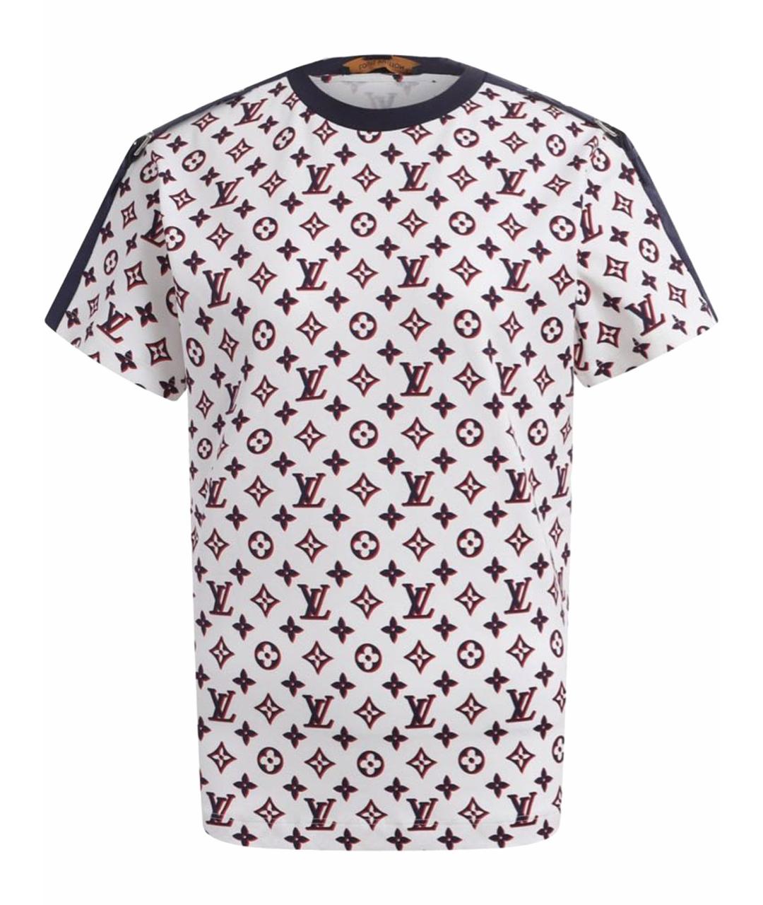 LOUIS VUITTON Мульти хлопковая футболка, фото 1