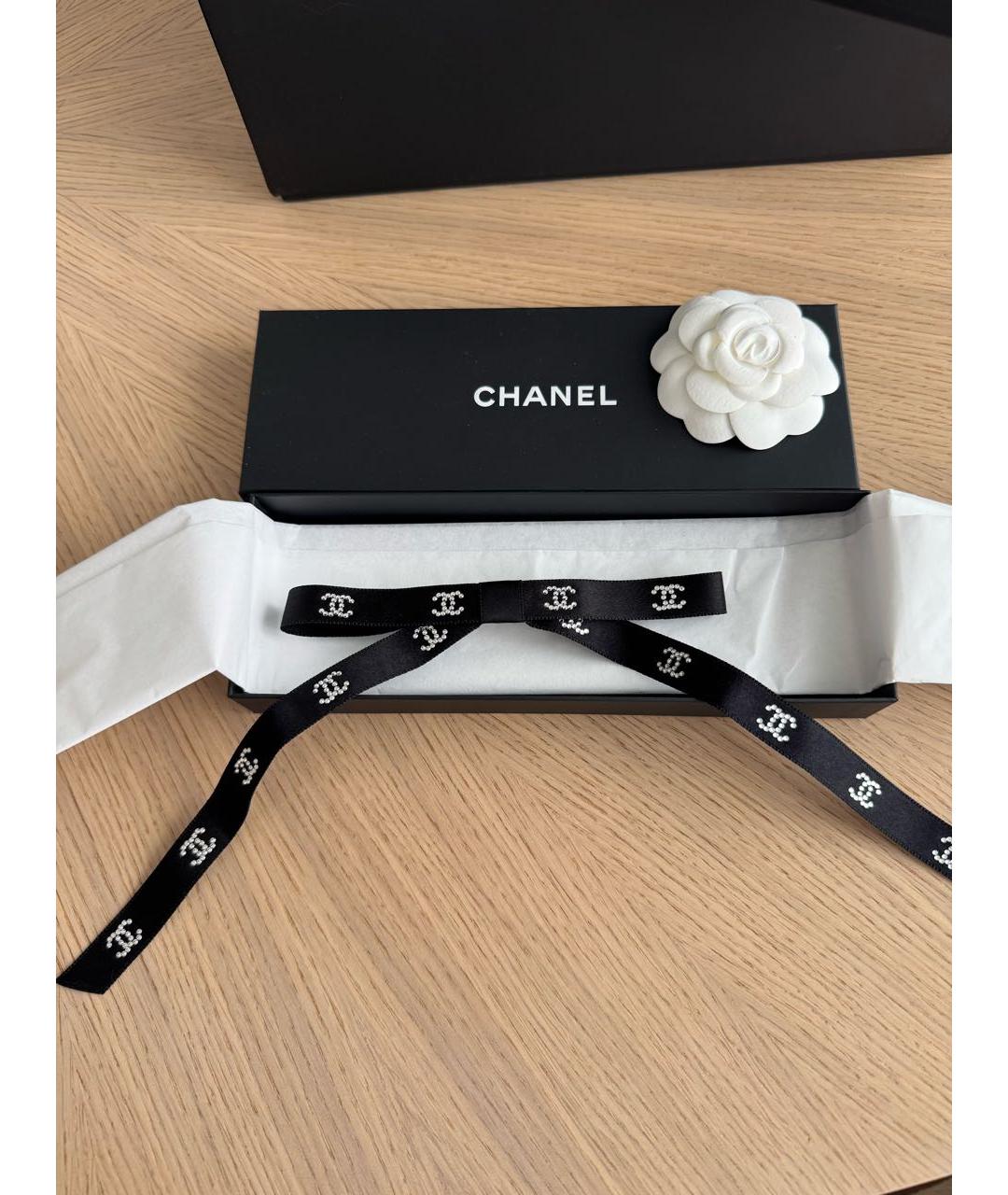 CHANEL Черная заколка, фото 2
