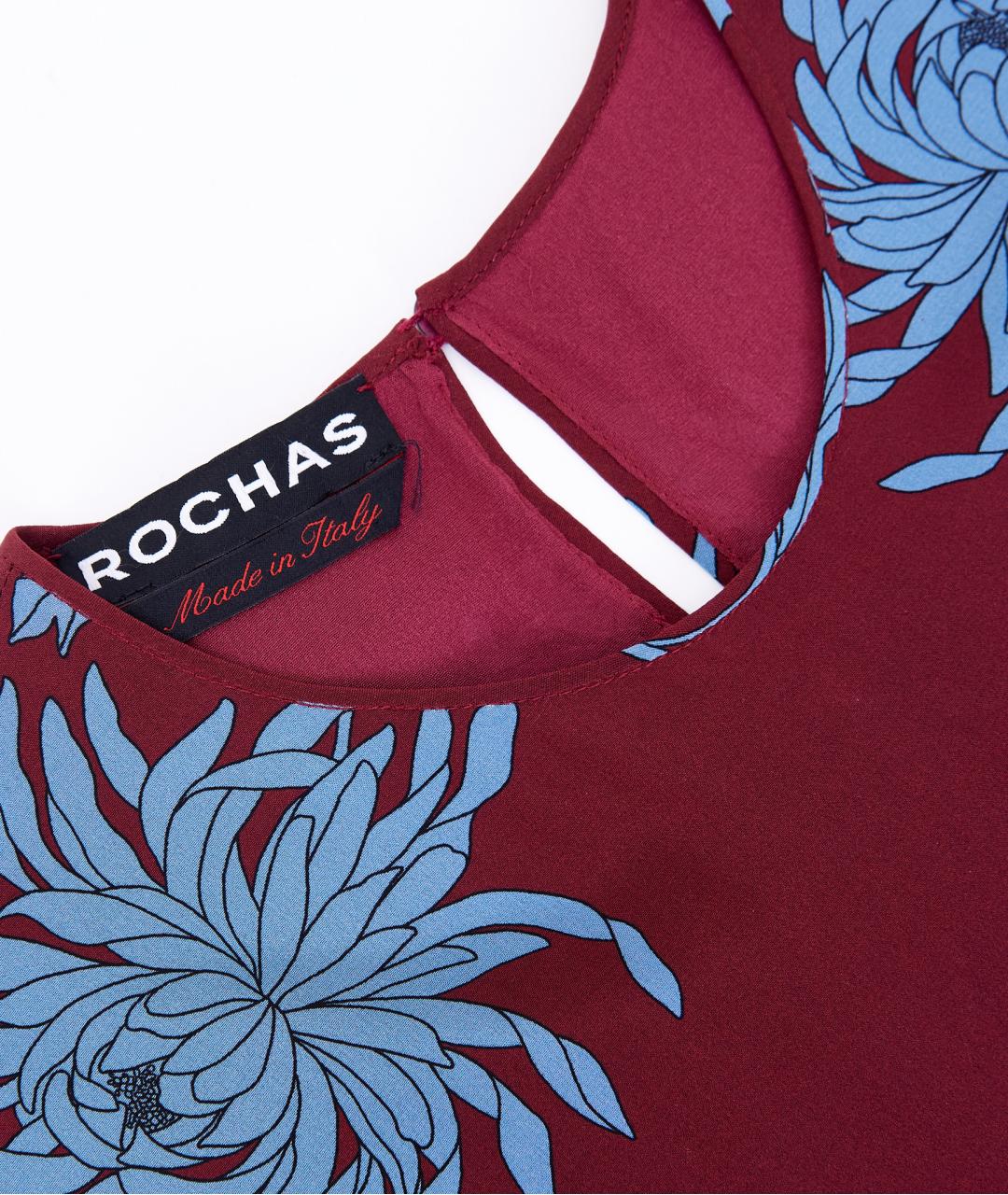 ROCHAS Бордовое платье, фото 4