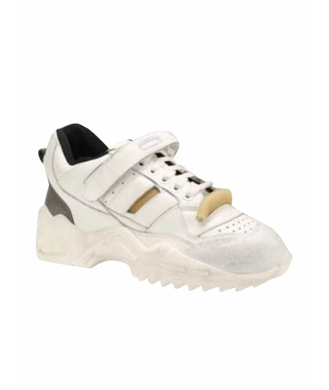 MM6 MAISON MARGIELA Кожаные кроссовки, фото 1