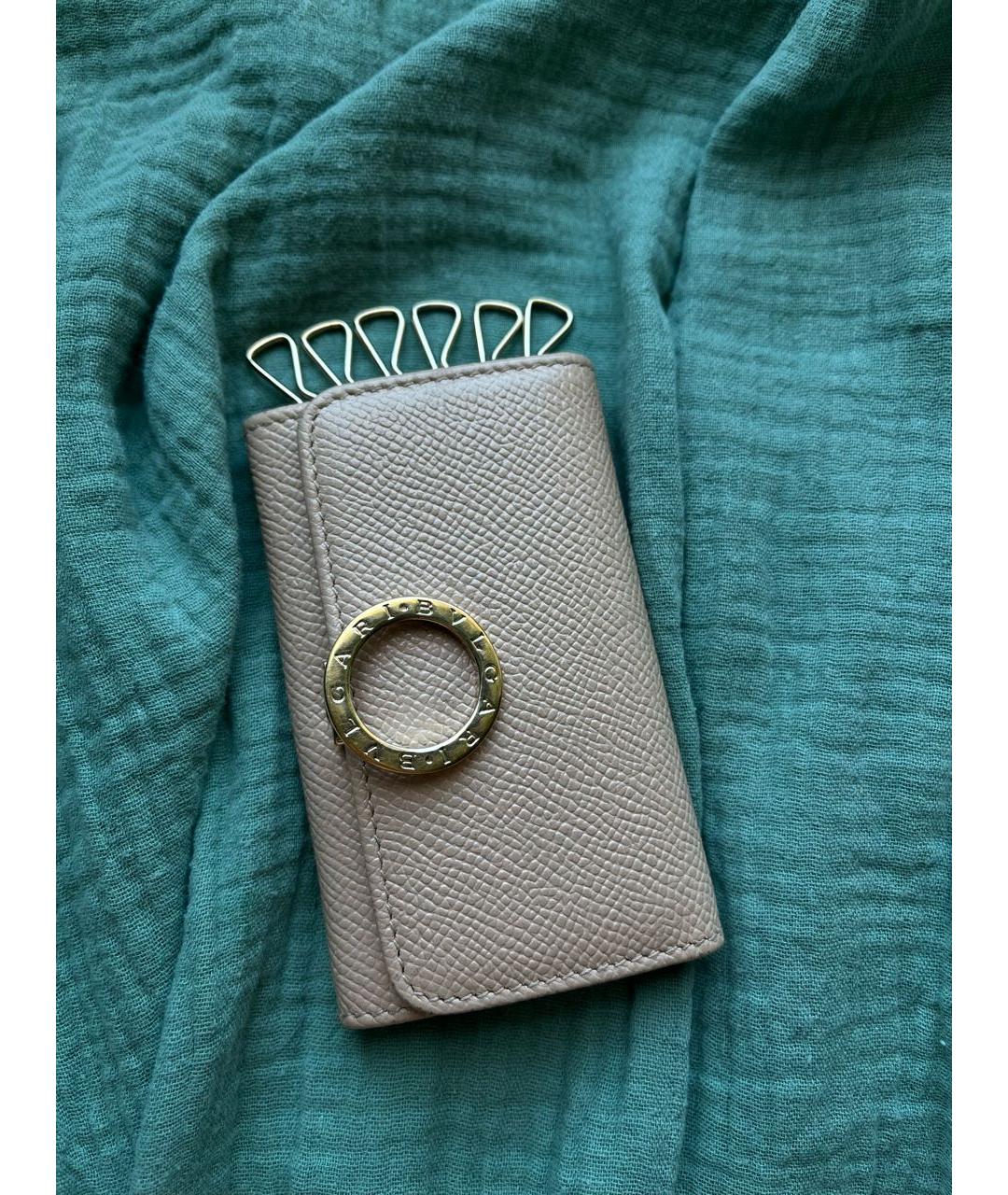 BVLGARI Бежевая ключница, фото 7