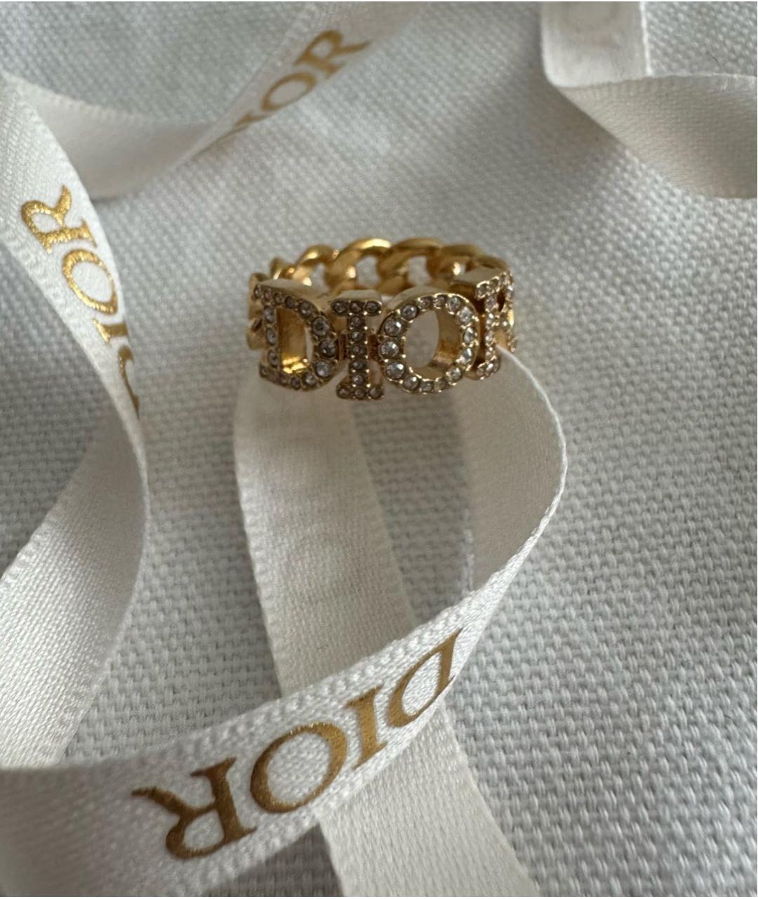 CHRISTIAN DIOR Золотое металлическое кольцо, фото 3
