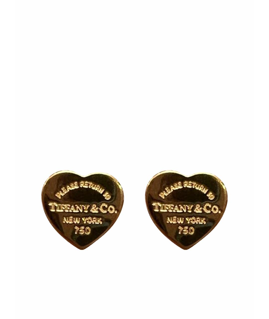TIFFANY&CO Золотые серьги из желтого золота, фото 1
