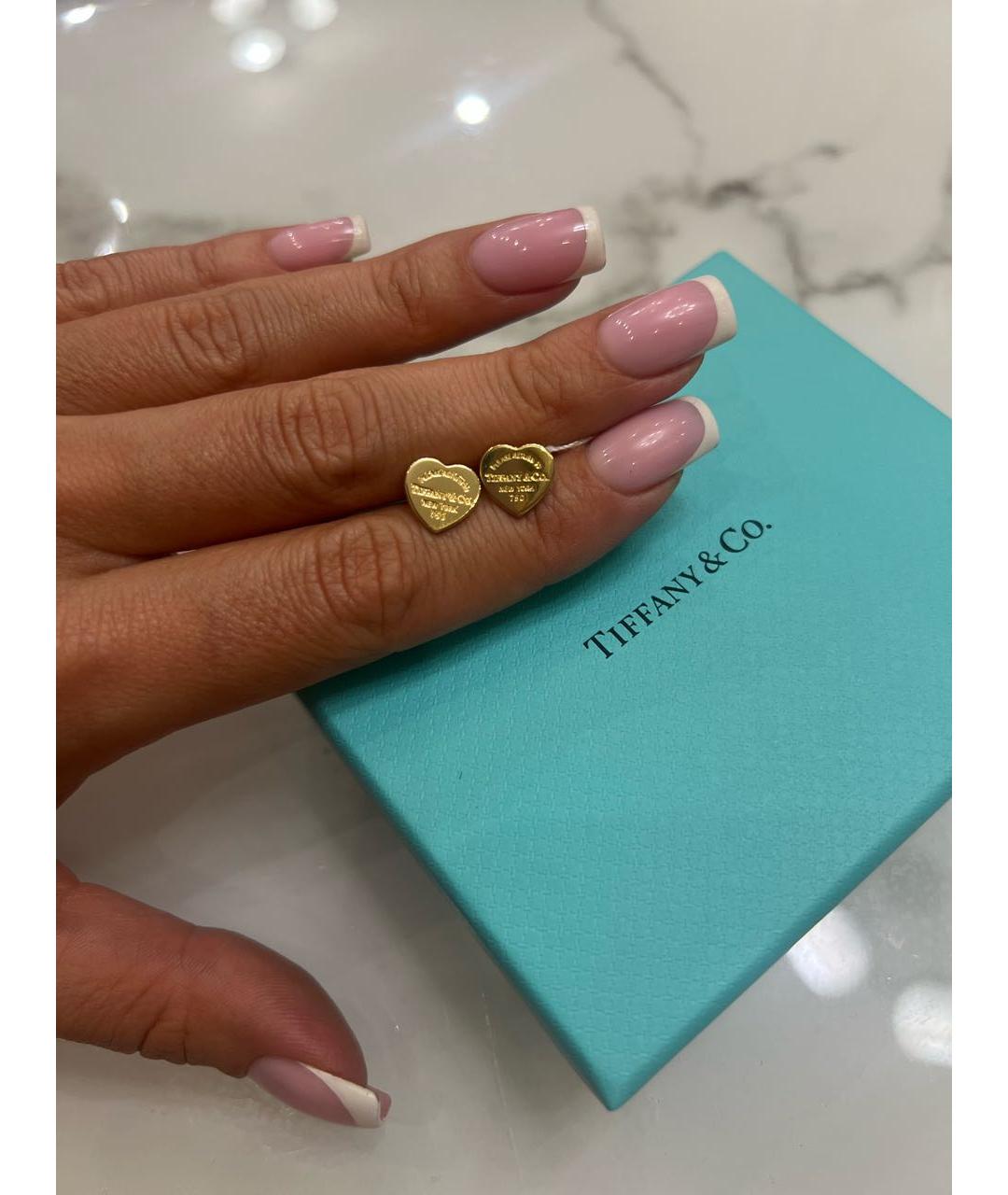 TIFFANY&CO Золотые серьги из желтого золота, фото 2