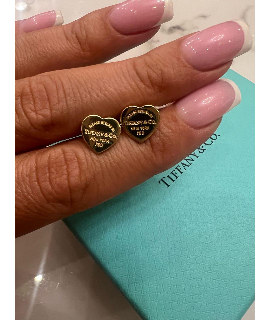 TIFFANY&CO Золотые серьги из желтого золота, фото 4