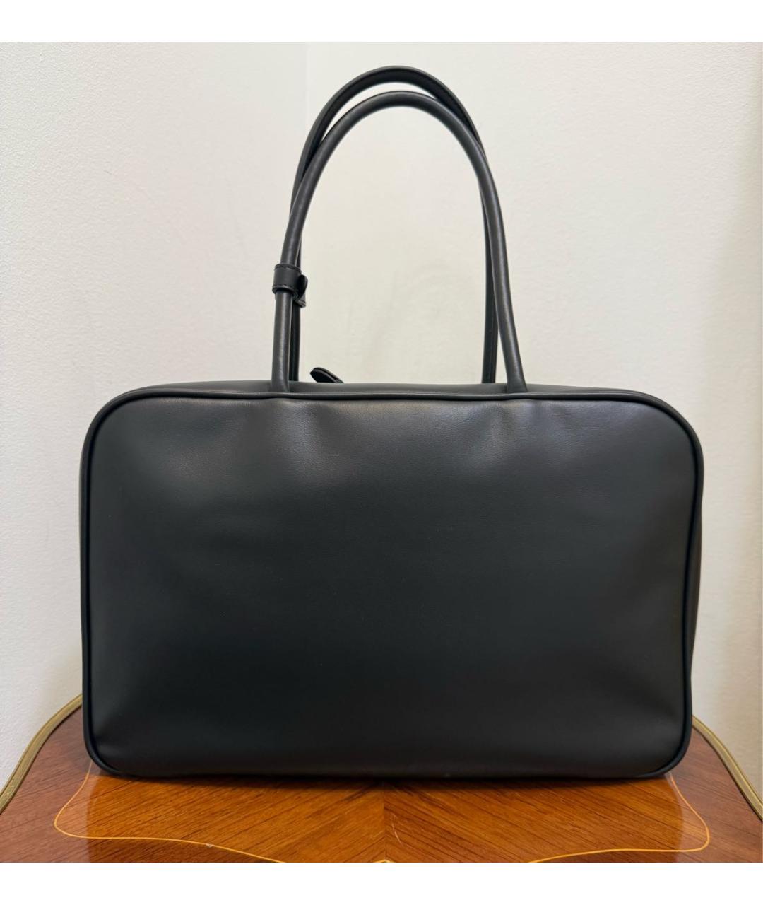 MIU MIU Черная кожаная сумка тоут, фото 2