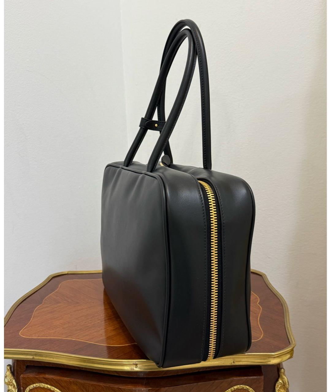 MIU MIU Черная кожаная сумка тоут, фото 4