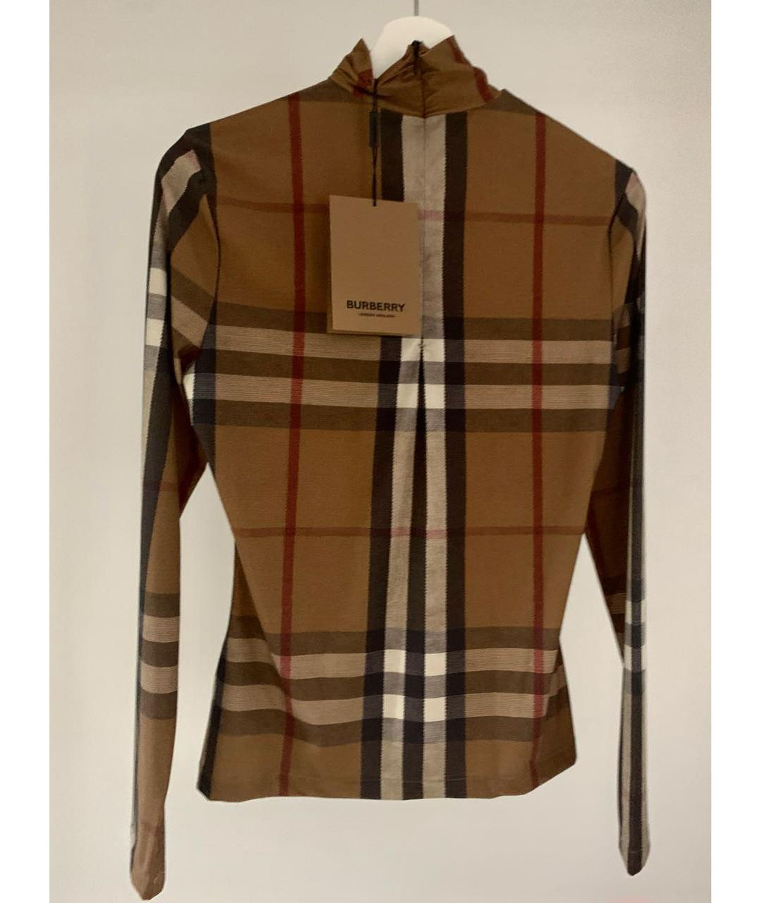 BURBERRY Коричневая полиамидовая водолазка, фото 2