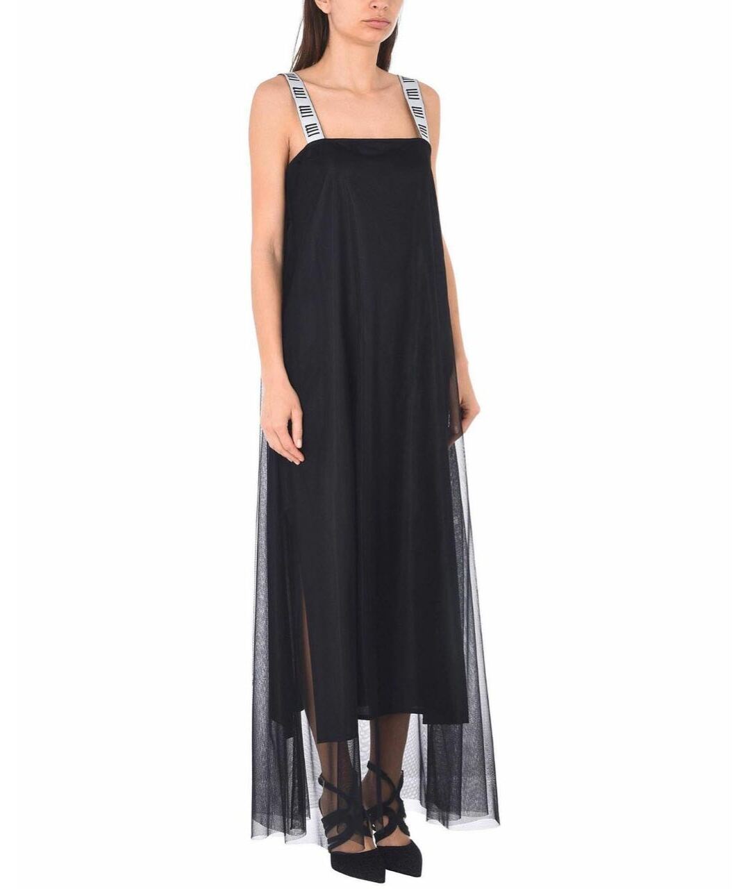 I'M ISOLA MARRAS Черное полиамидовое вечернее платье, фото 3