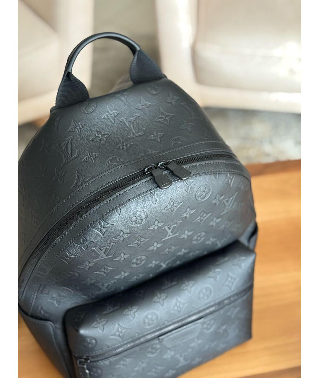 LOUIS VUITTON Черный кожаный рюкзак, фото 5