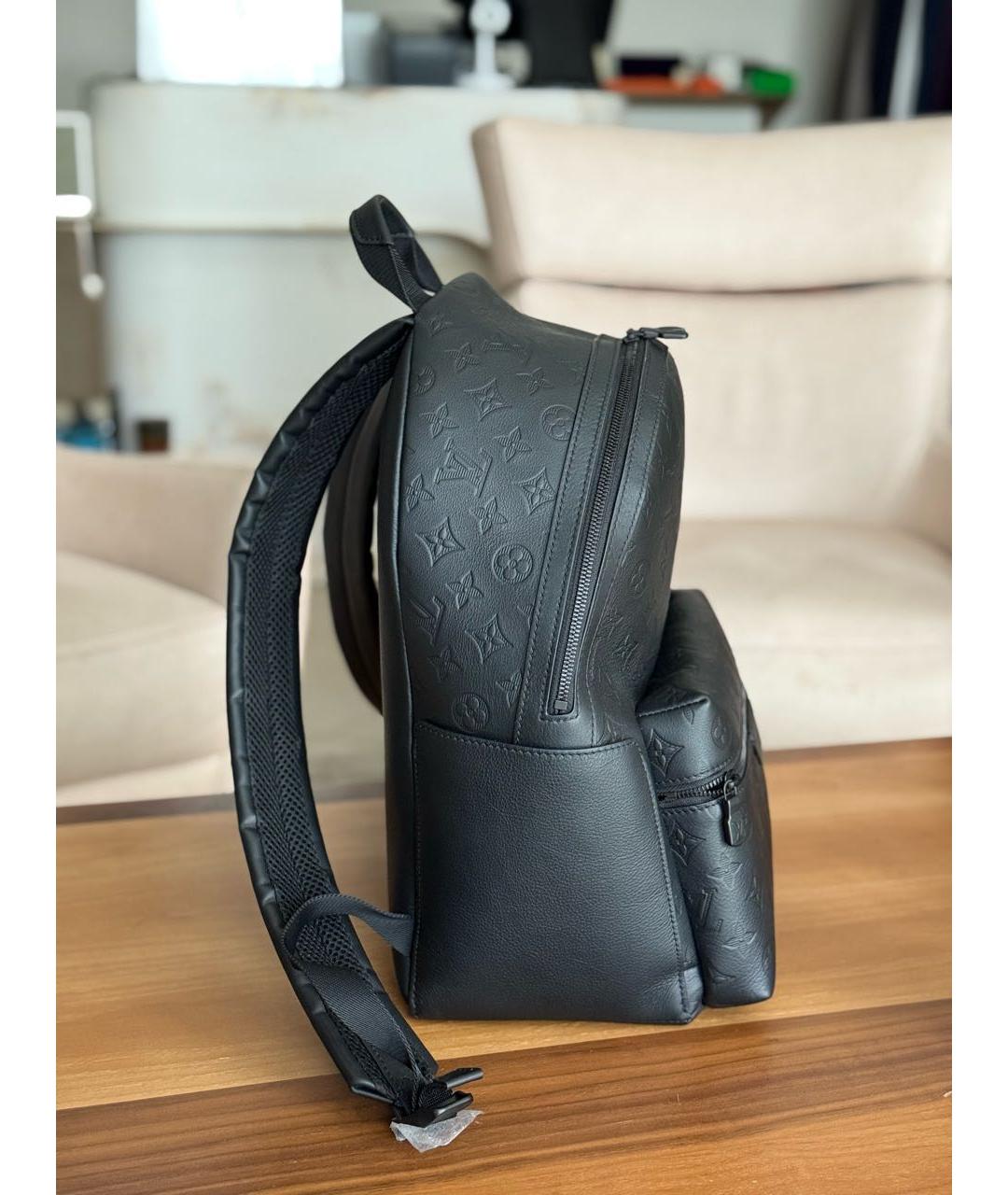 LOUIS VUITTON Черный кожаный рюкзак, фото 4