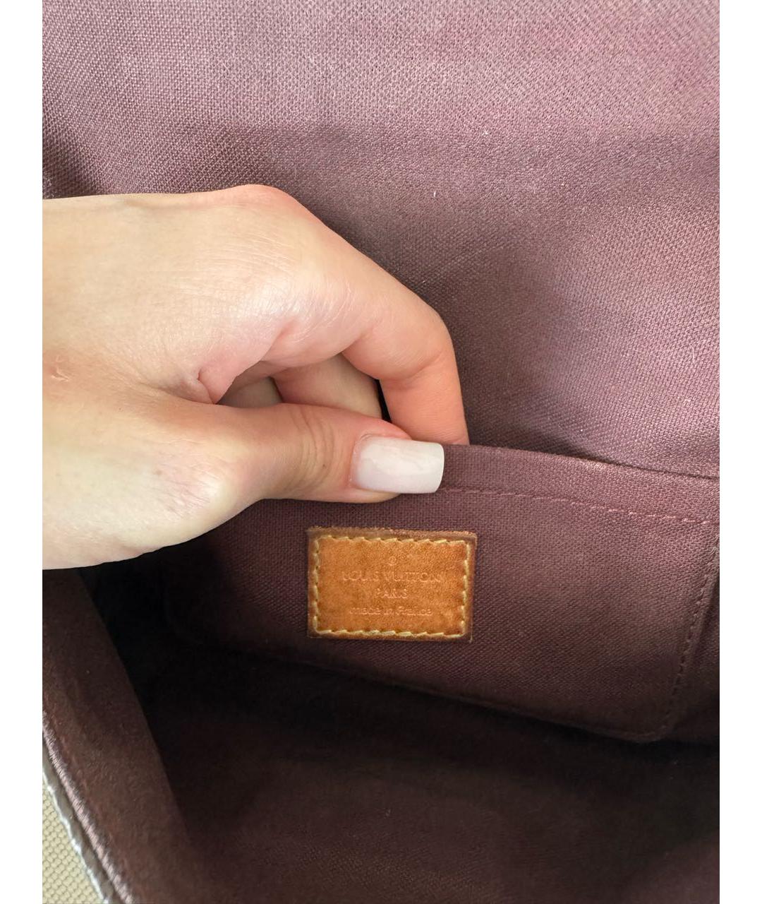 LOUIS VUITTON Коричневая сумка через плечо, фото 6