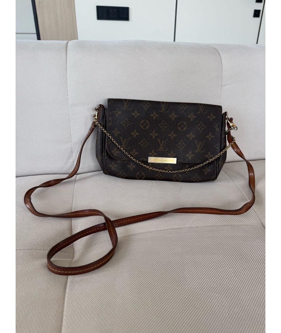 LOUIS VUITTON Коричневая сумка через плечо, фото 9