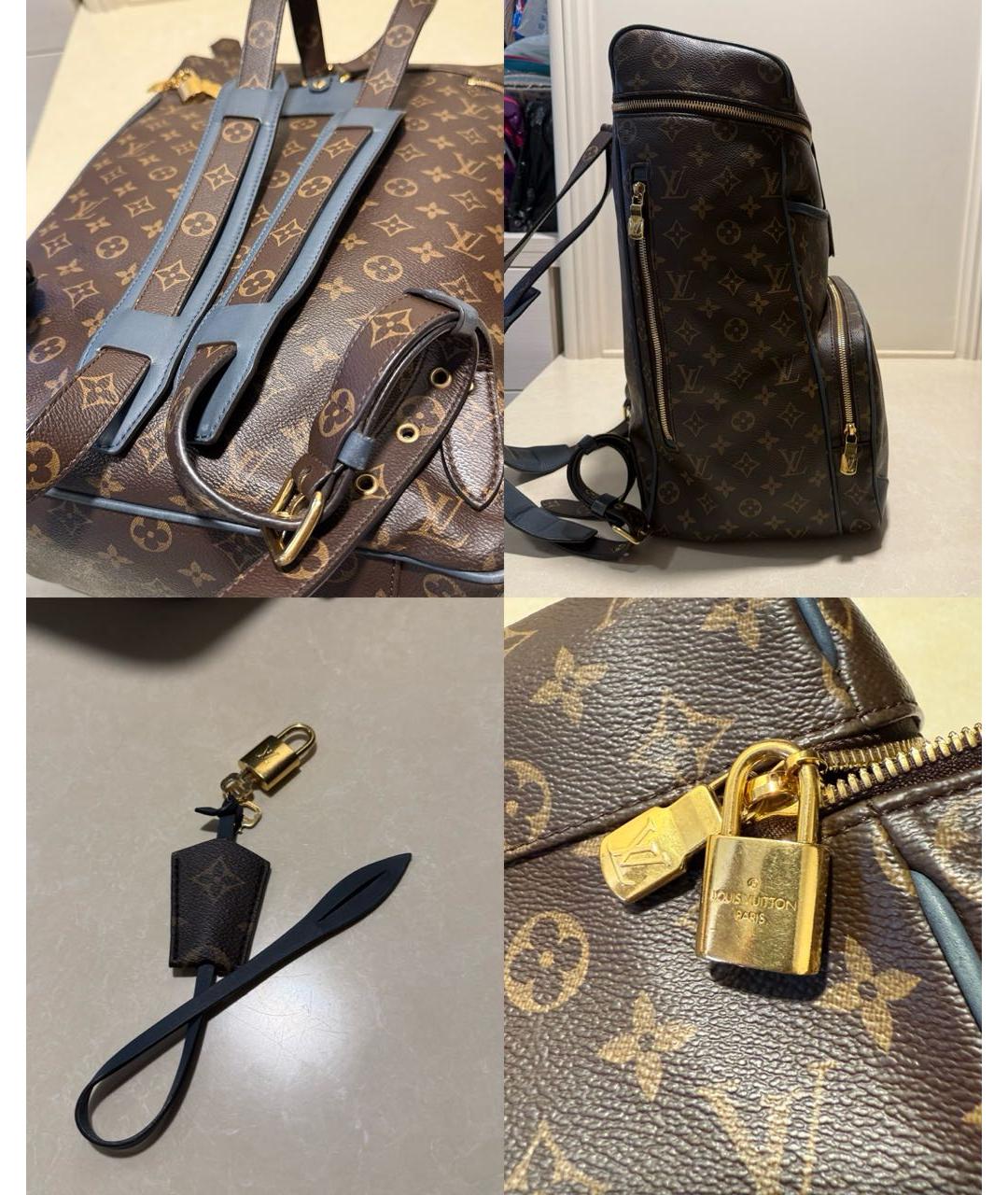 LOUIS VUITTON Коричневый рюкзак, фото 7