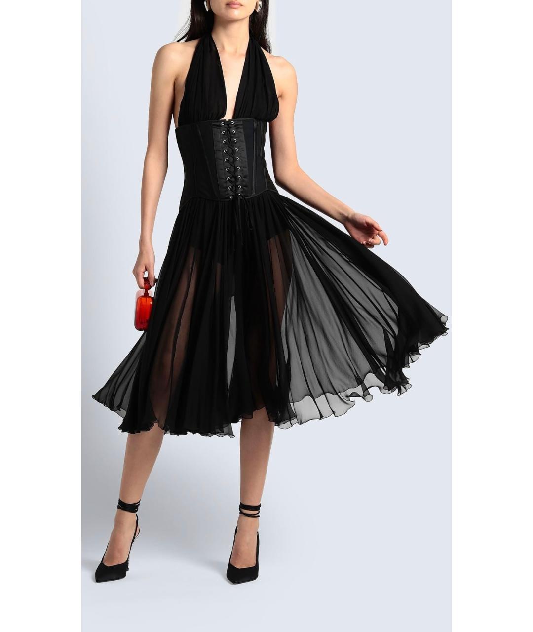 DOLCE&GABBANA Черное коктейльное платье, фото 2