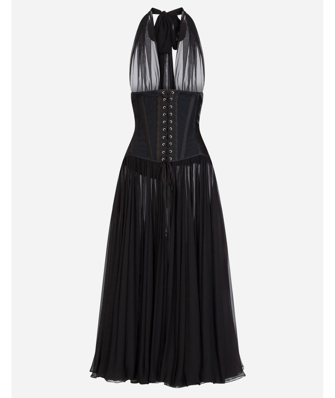 DOLCE&GABBANA Черное коктейльное платье, фото 4