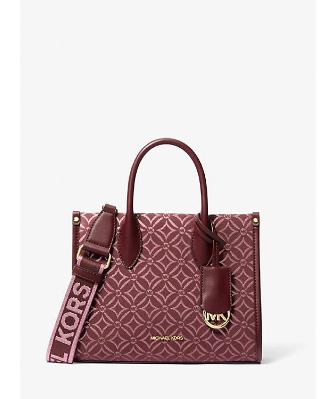 MICHAEL KORS Бордовая сумка тоут, фото 4
