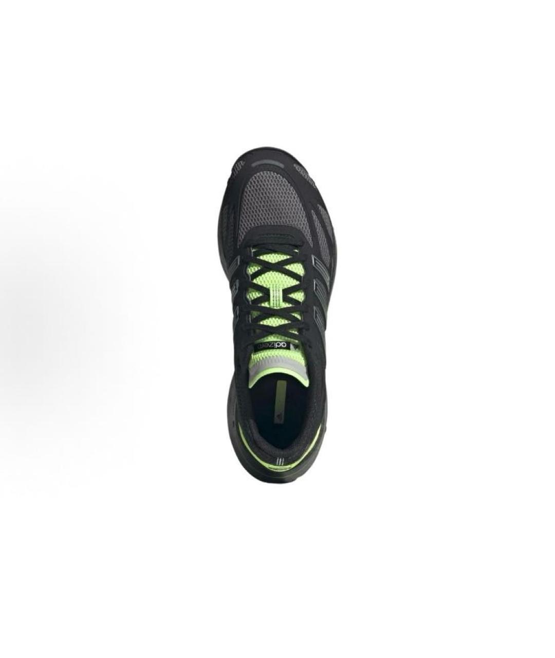 ADIDAS Черные текстильные низкие кроссовки / кеды, фото 4