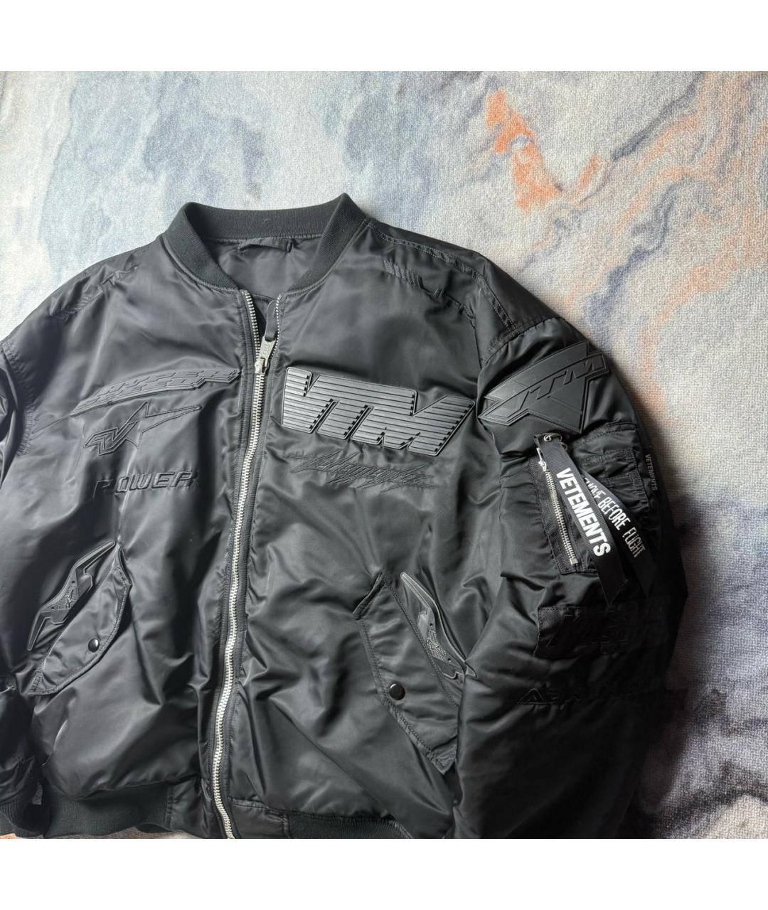 VETEMENTS Черная куртка, фото 3