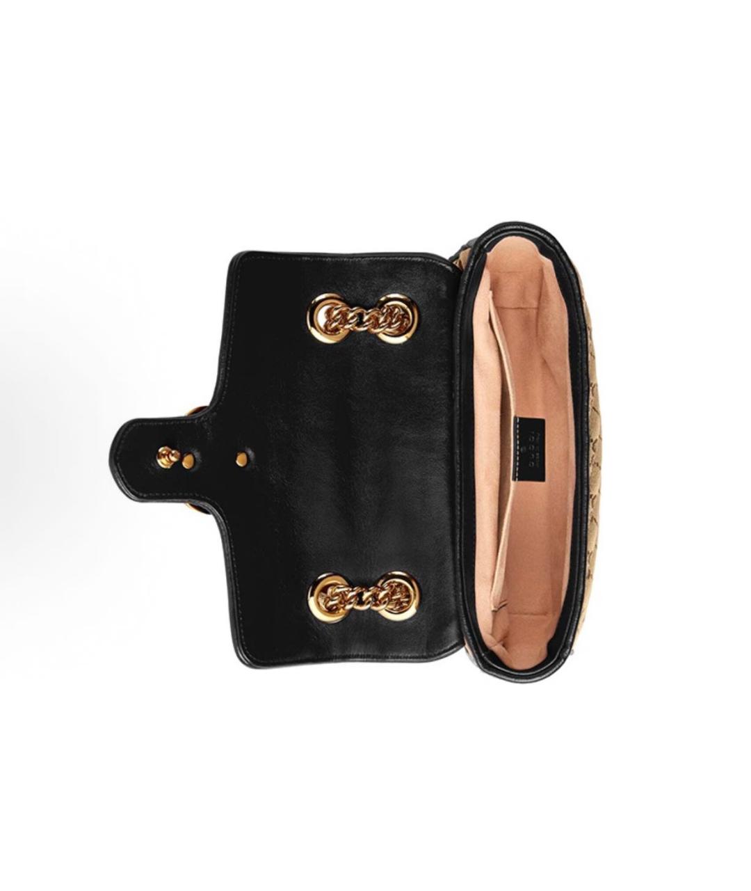 GUCCI Бежевая тканевая сумка через плечо, фото 4