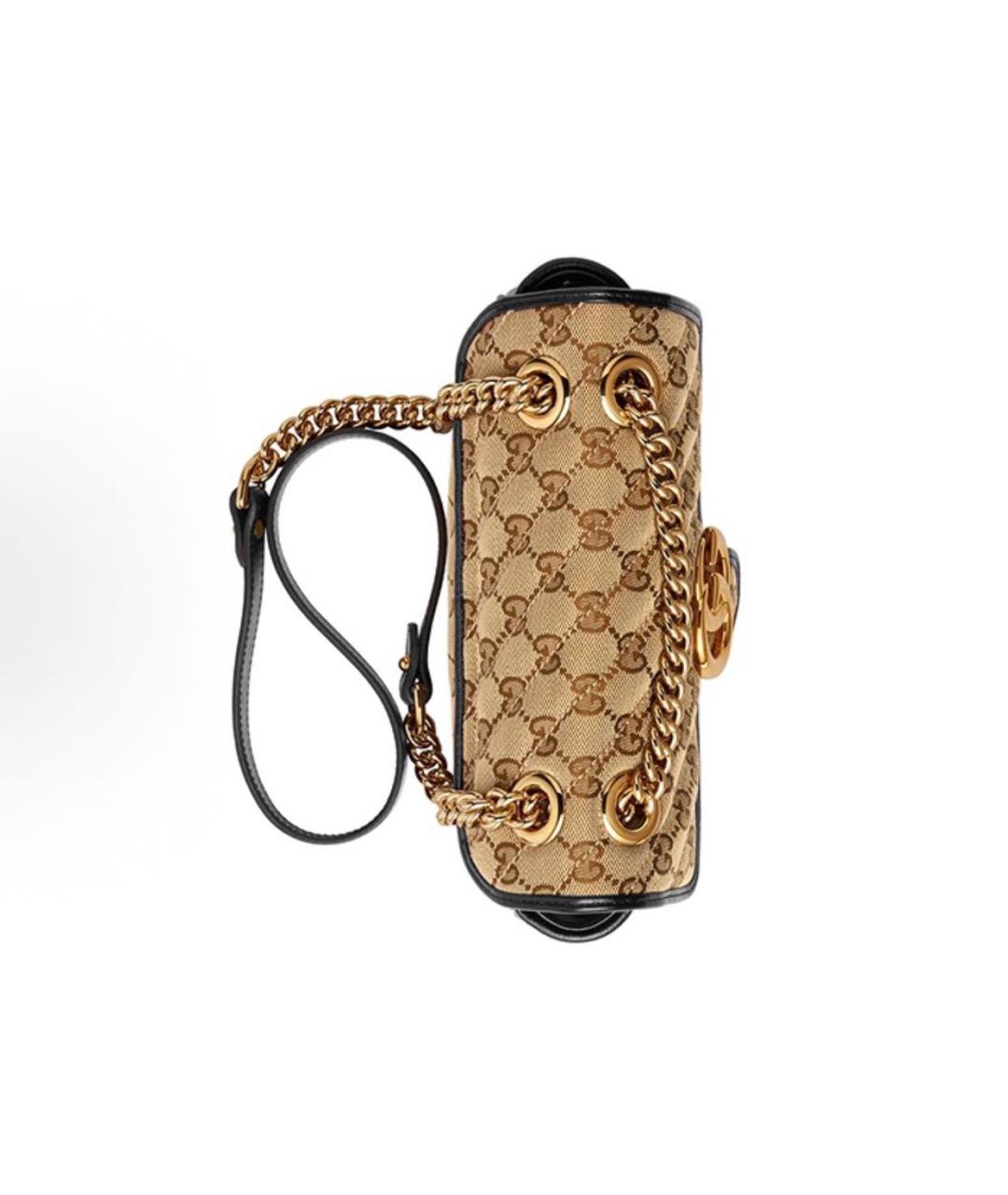 GUCCI Бежевая тканевая сумка через плечо, фото 5