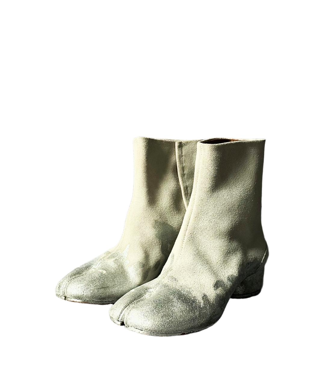 MAISON MARGIELA Бежевые замшевые ботильоны, фото 2