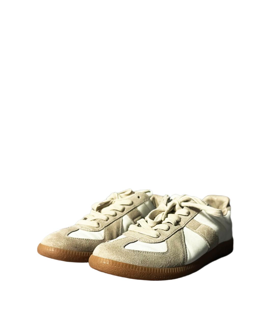 MAISON MARGIELA Белые кожаные кеды, фото 2