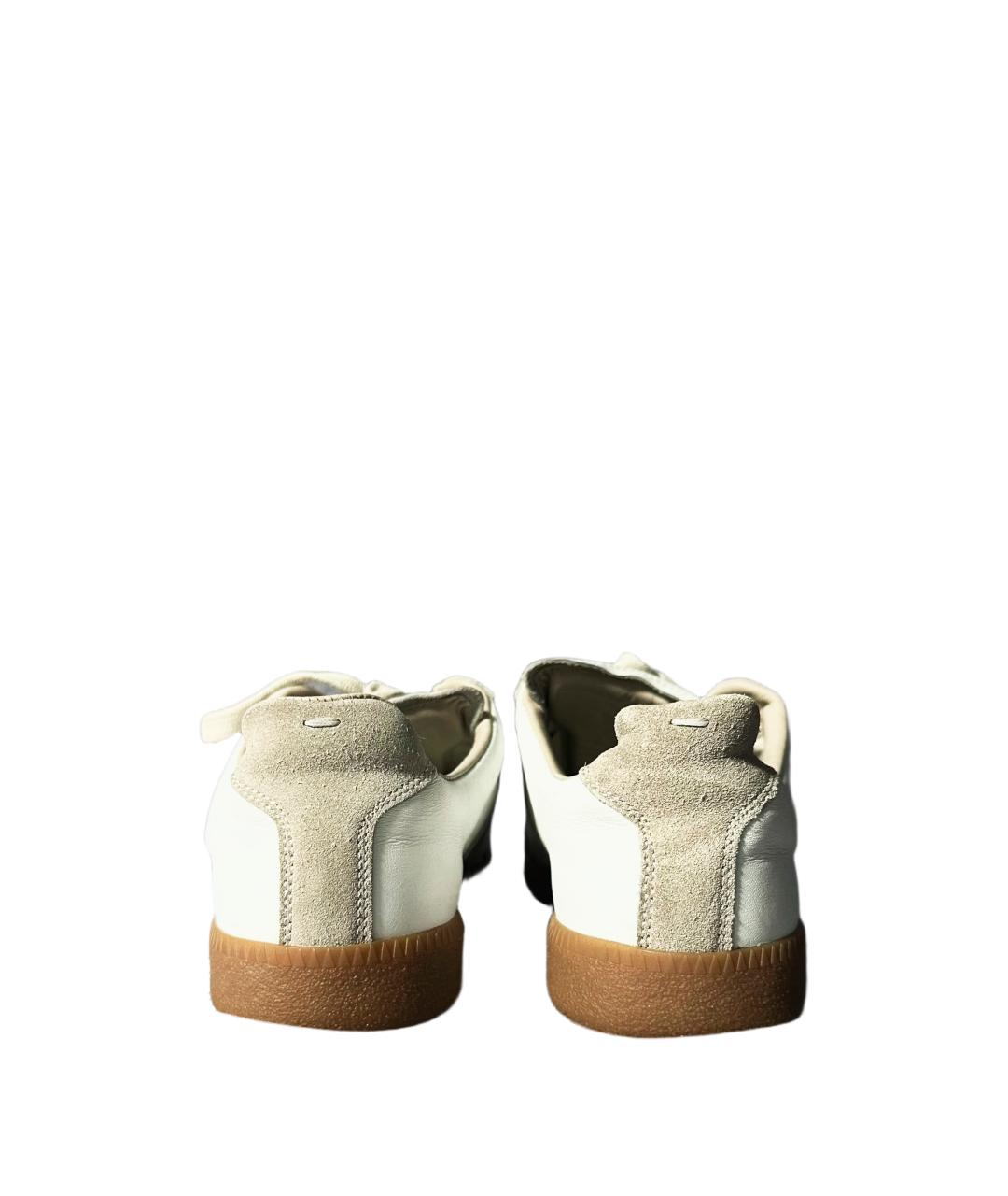 MAISON MARGIELA Белые кожаные кеды, фото 5