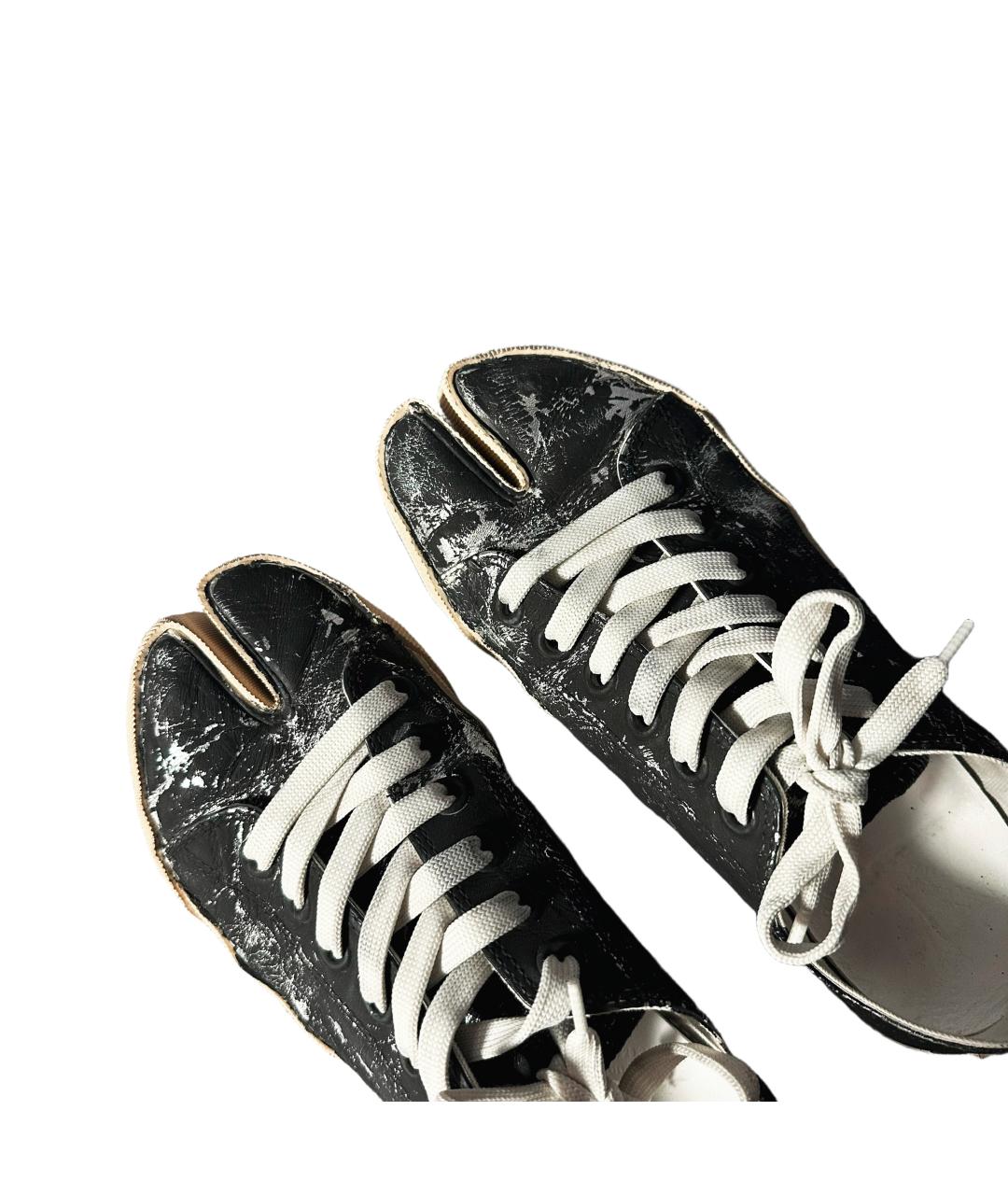 MAISON MARGIELA Черные текстильные кеды, фото 4