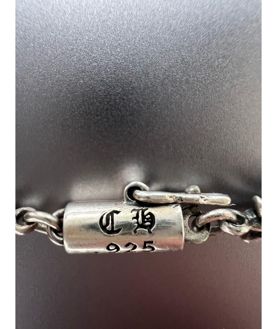 CHROME HEARTS Серая серебряная цепочка, фото 2