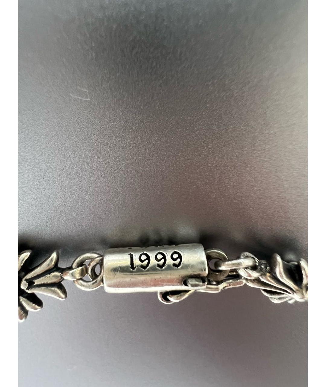 CHROME HEARTS Серая серебряная цепочка, фото 4