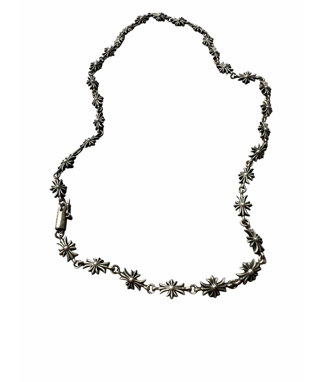 CHROME HEARTS Серая серебряная цепочка, фото 1