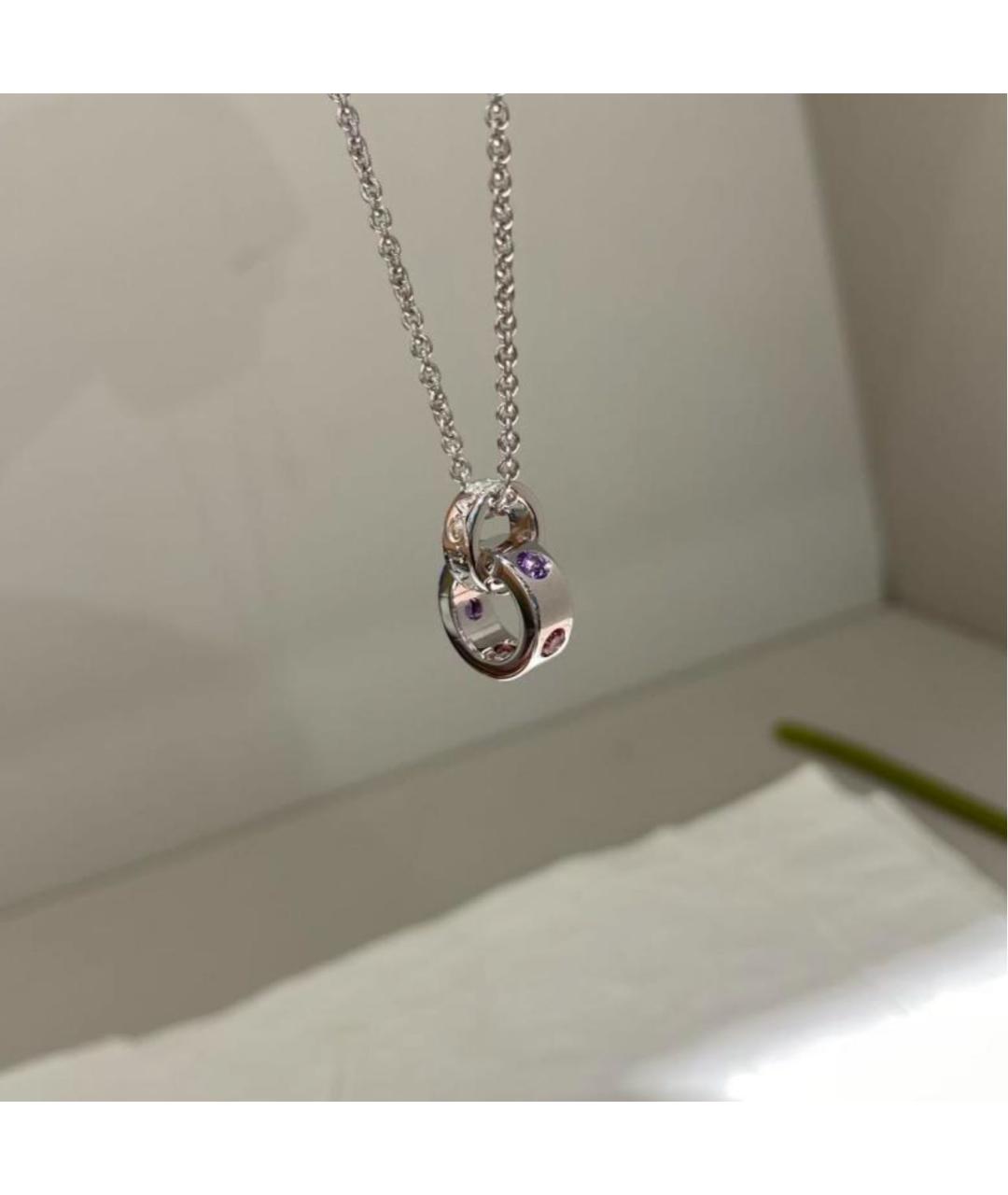 BVLGARI Серебряная подвеска из белого золота, фото 4