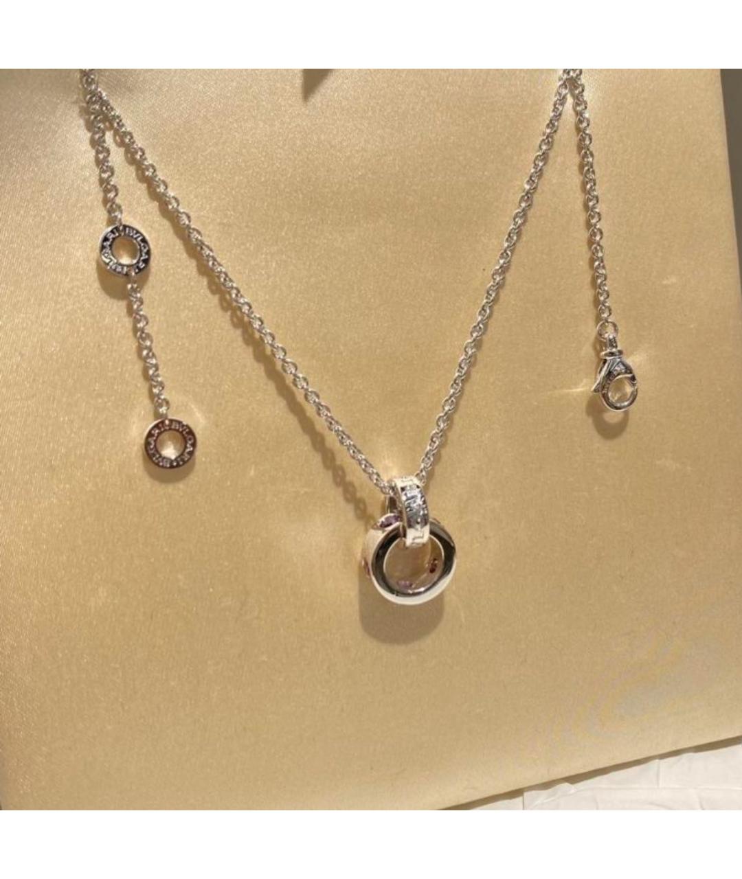 BVLGARI Серебряная подвеска из белого золота, фото 3