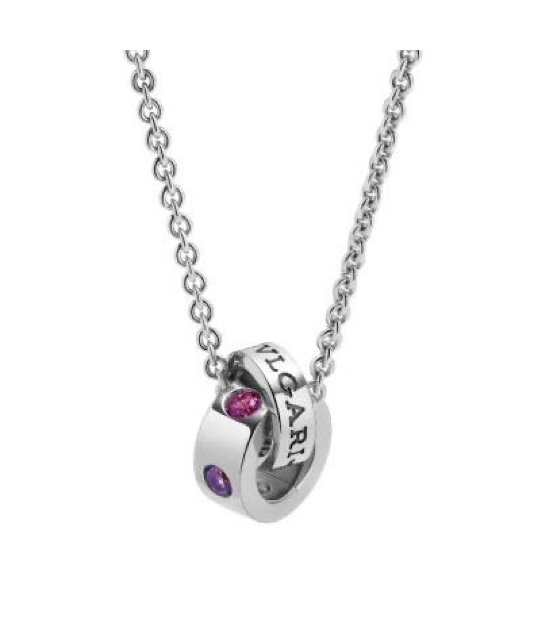 BVLGARI Серебряная подвеска из белого золота, фото 1