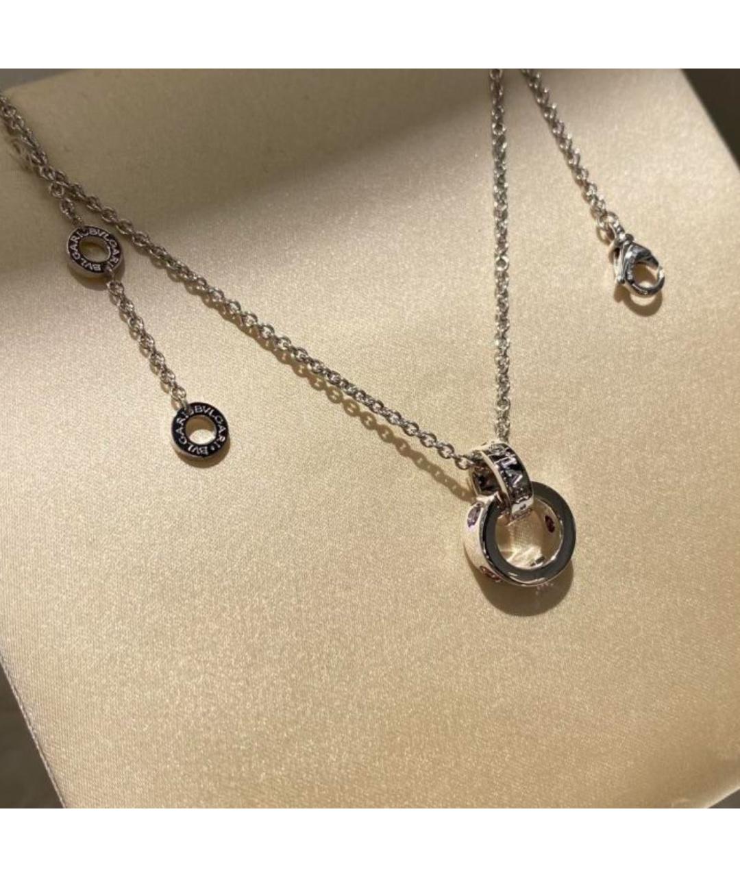 BVLGARI Серебряная подвеска из белого золота, фото 2