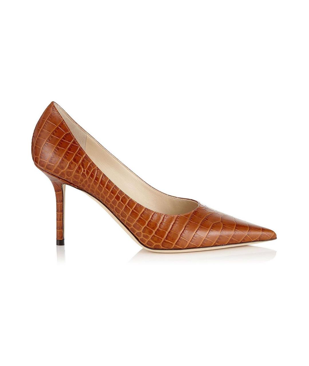 JIMMY CHOO Коричневые кожаные туфли, фото 1