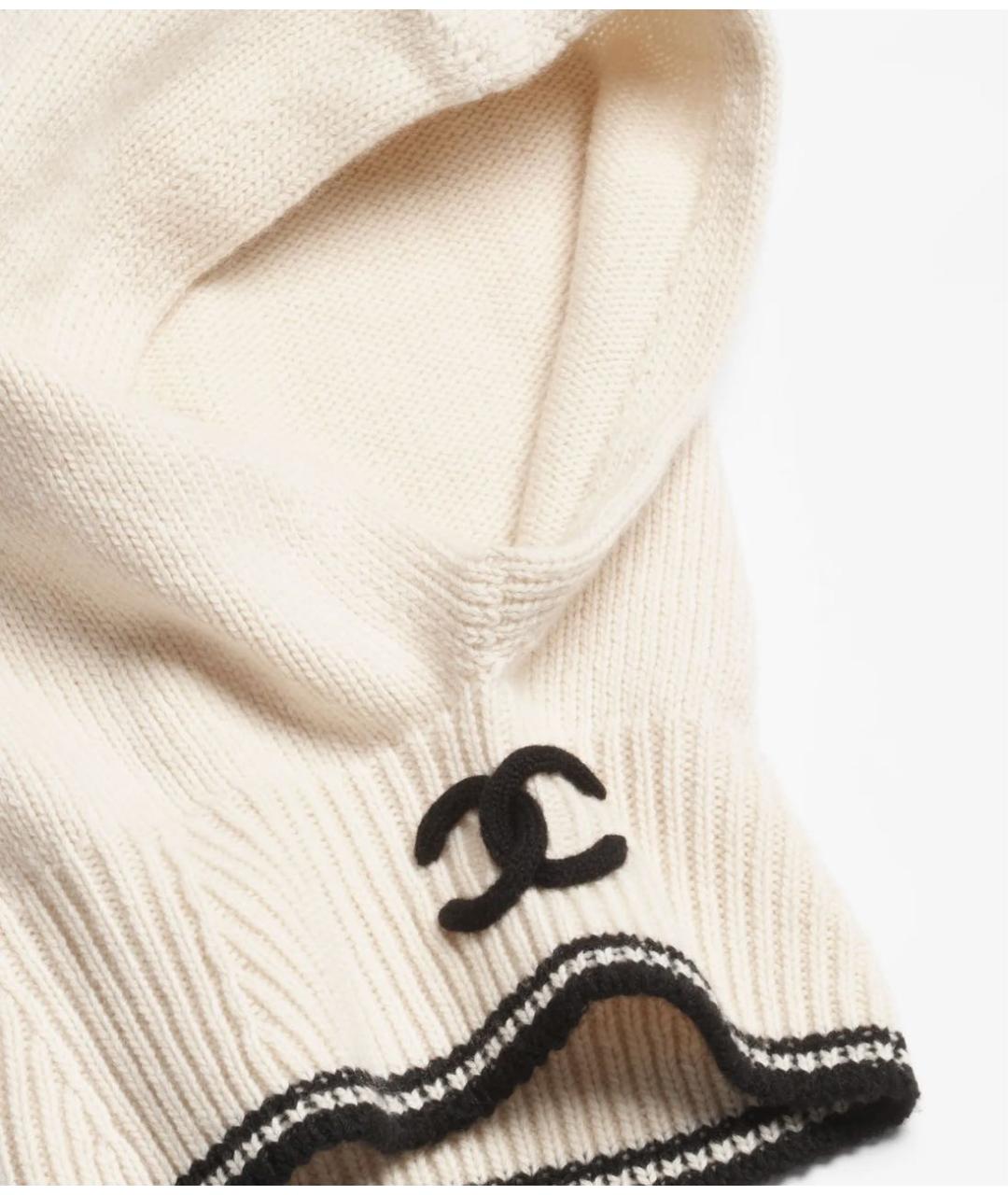CHANEL Бежевая кашемировая шапка, фото 2