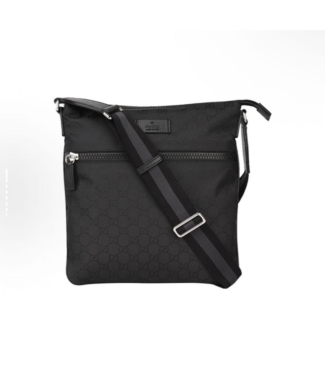 GUCCI Черная тканевая сумка на плечо, фото 5